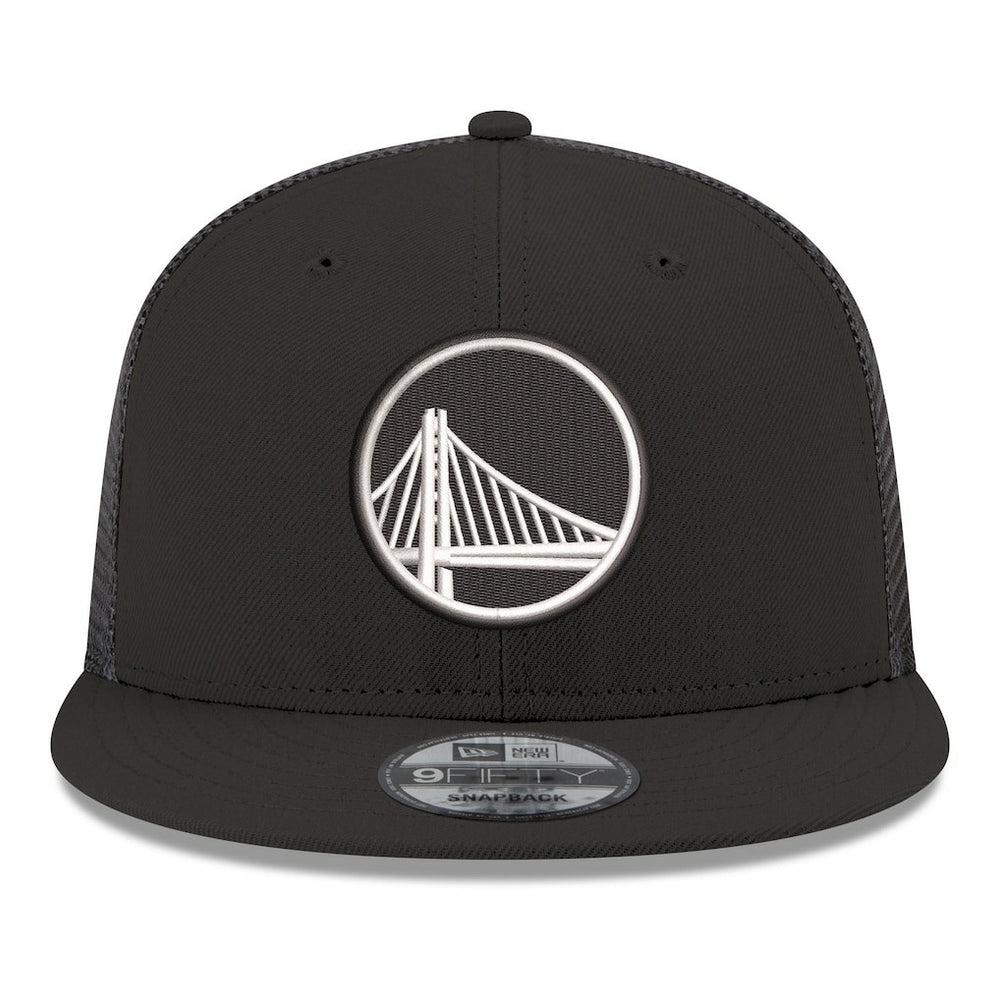 Golden State Warriors Core Logo Meshback 9FIFTY Snapback Hat Black