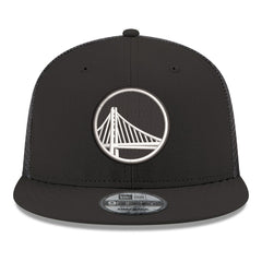 Golden State Warriors Core Logo Meshback 9FIFTY Snapback Hat Black