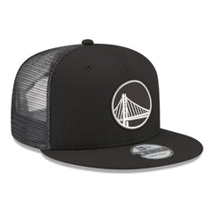 Golden State Warriors Core Logo Meshback 9FIFTY Snapback Hat Black