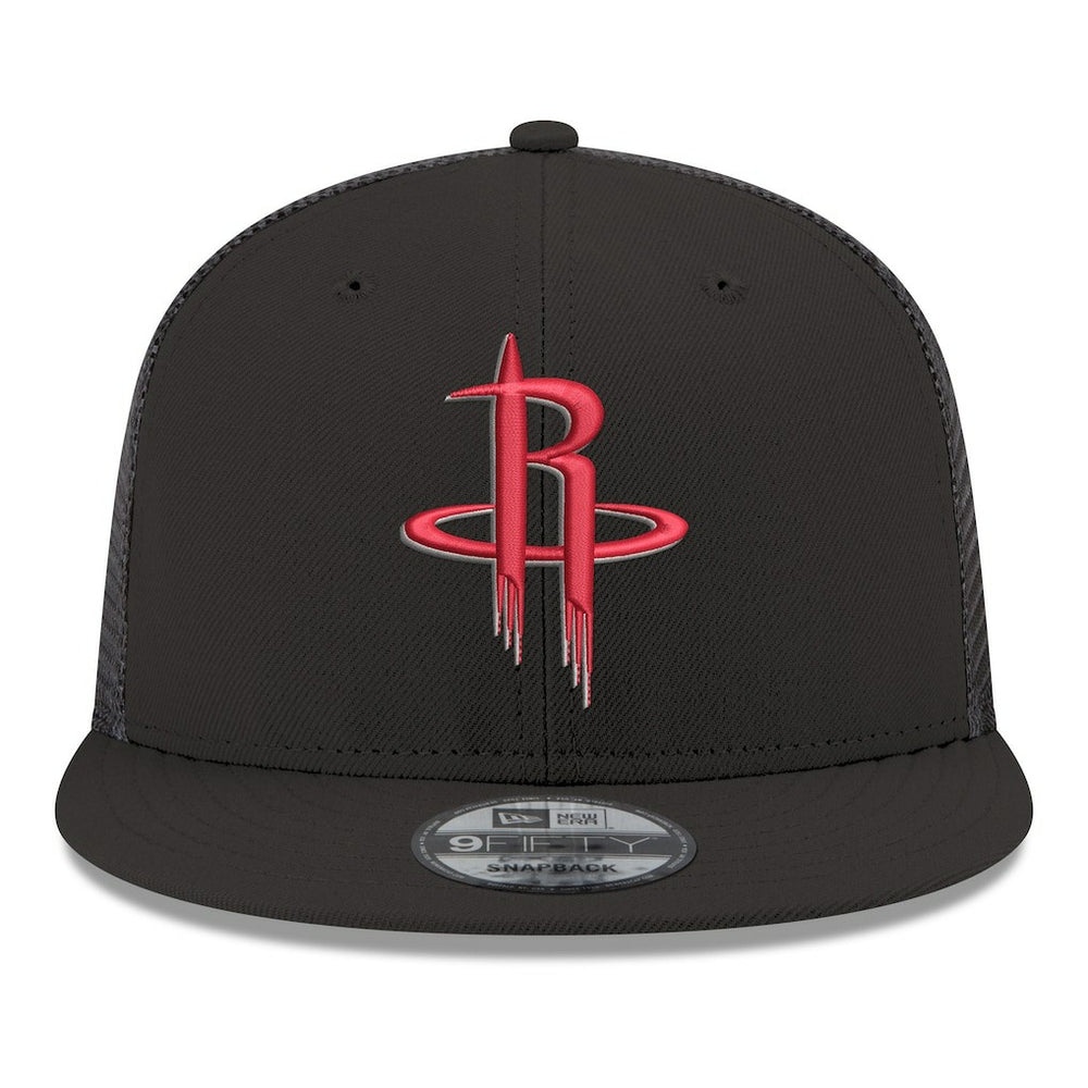 Houston Rockets Core Logo Meshback 9FIFTY Snapback Hat Black