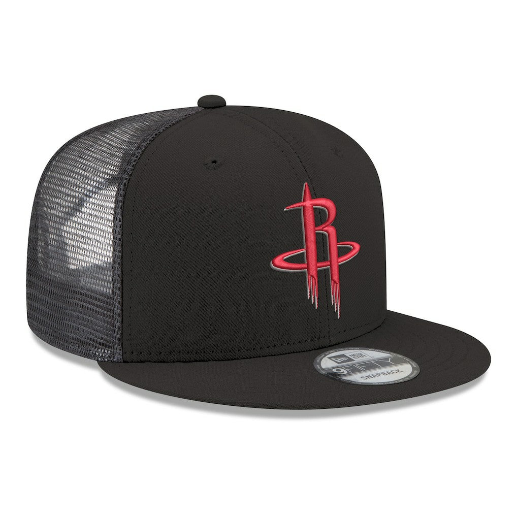 Houston Rockets Core Logo Meshback 9FIFTY Snapback Hat Black