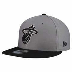 Miami Heat Core Logo Storm Gray Two-Tone 9FIFTY Snapback Hat Gray