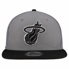 Miami Heat Core Logo Storm Gray Two-Tone 9FIFTY Snapback Hat Gray