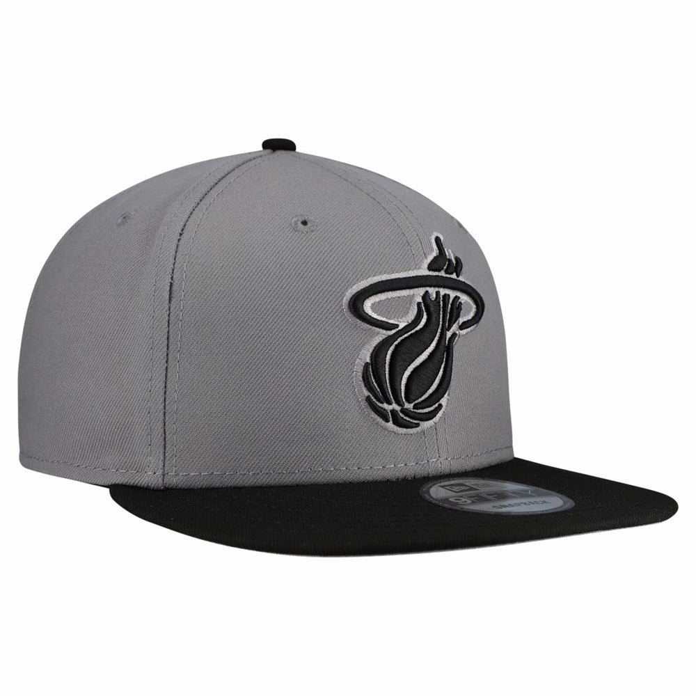 Miami Heat Core Logo Storm Gray Two-Tone 9FIFTY Snapback Hat Gray