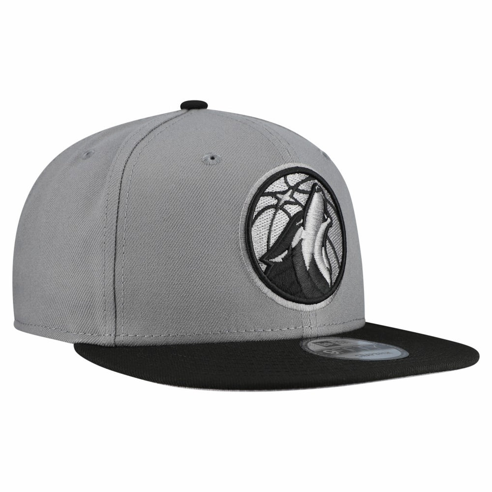 Minnesota Timberwolves Core Logo Storm Gray Two-Tone 9FIFTY Snapback Hat Gray
