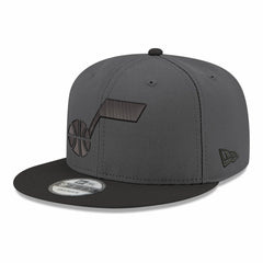 Utah Jazz Logo 2-Tone 9FIFTY Snapback Hat Gray/Black