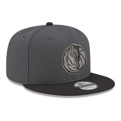 Dallas Mavericks Logo 2-Tone 9FIFTY Snapback Hat Gray/Black