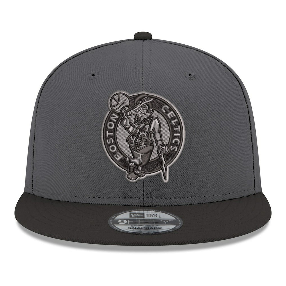 Boston Celtics Logo 2-Tone 9FIFTY Snapback Hat Gray/Black