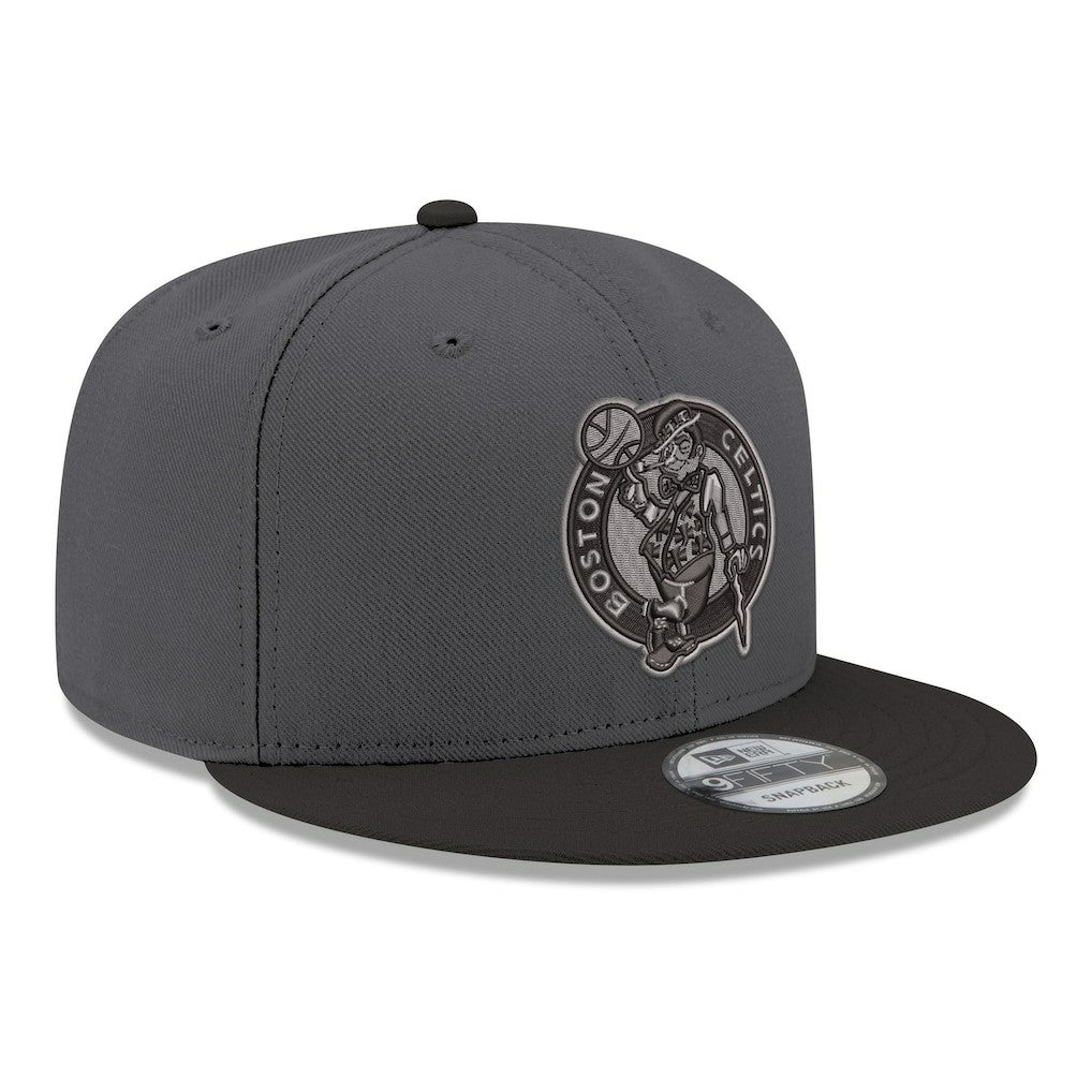 Boston Celtics Logo 2-Tone 9FIFTY Snapback Hat Gray/Black