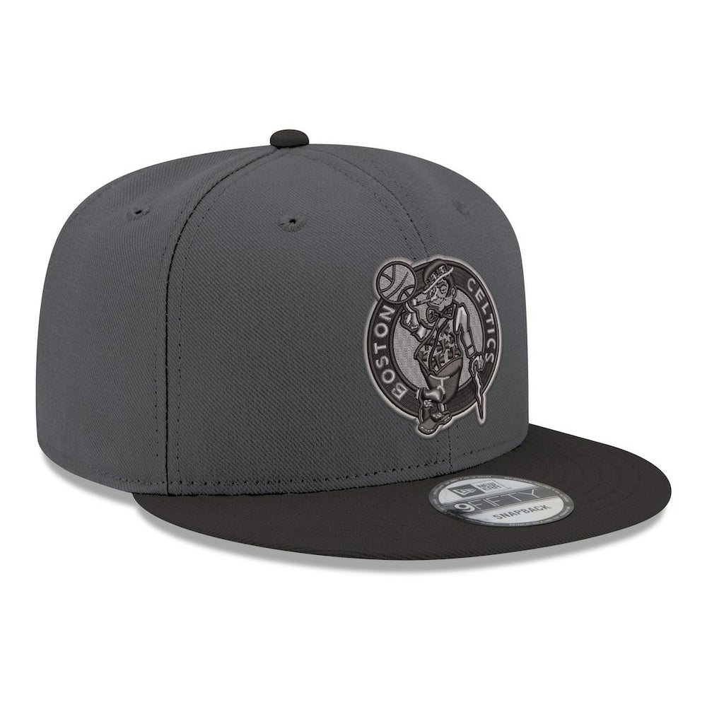 Boston Celtics Logo 2-Tone 9FIFTY Snapback Hat Gray/Black