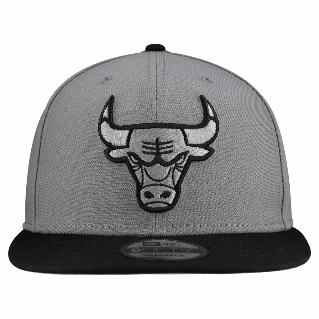 Chicago Bulls Core Logo Storm Gray Two-Tone 9FIFTY Snapback Hat Gray