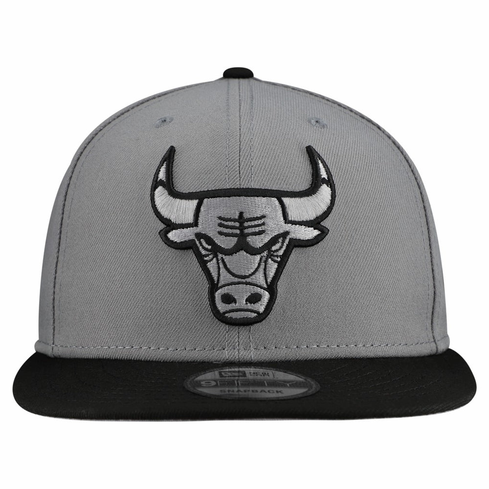 Chicago Bulls Core Logo Storm Gray Two-Tone 9FIFTY Snapback Hat Gray