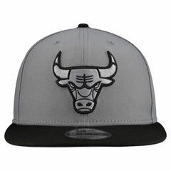 Chicago Bulls Core Logo Storm Gray Two-Tone 9FIFTY Snapback Hat Gray