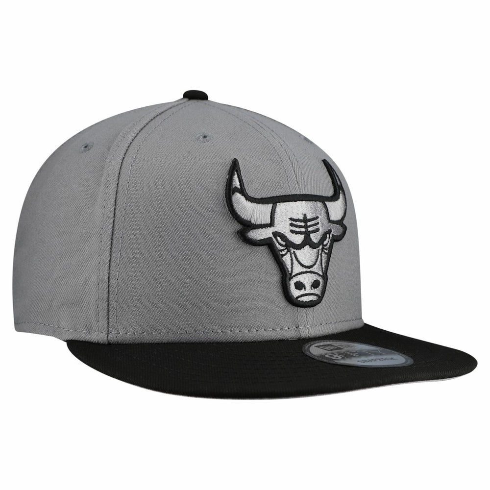 Chicago Bulls Core Logo Storm Gray Two-Tone 9FIFTY Snapback Hat Gray