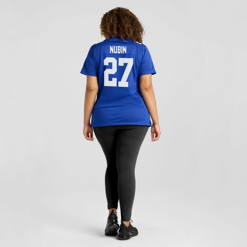 Tyler Nubin New York Giants Women's Team Game Jersey Royal