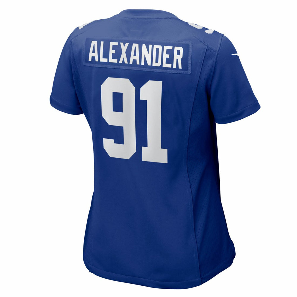 Darius Alexander New York Giants Women's Team Game Jersey Royal