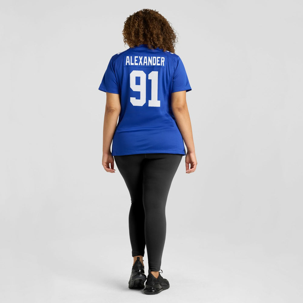 Darius Alexander New York Giants Women's Team Game Jersey Royal