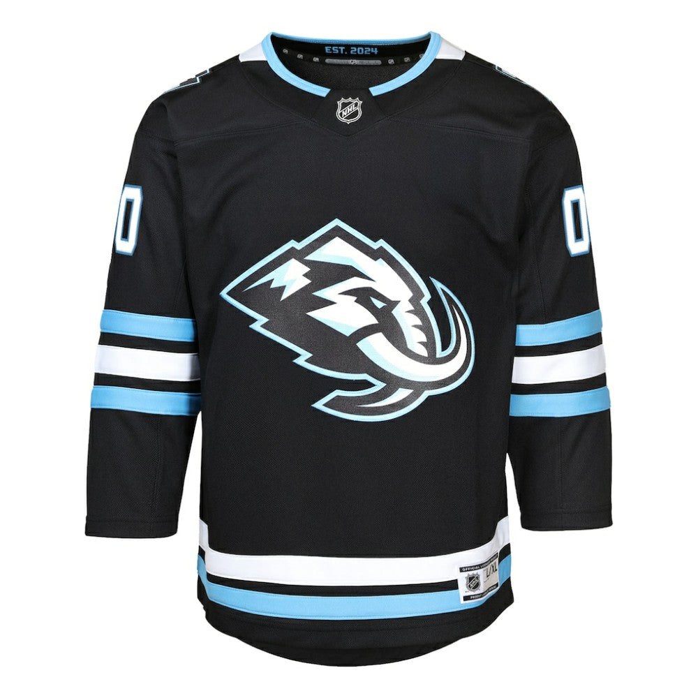 NHL,Custom Utah Mammoth Youth Home Premier Custom Jersey - Black