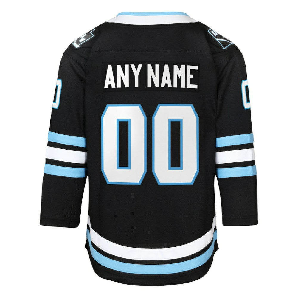 NHL,Custom Utah Mammoth Youth Home Premier Custom Jersey - Black