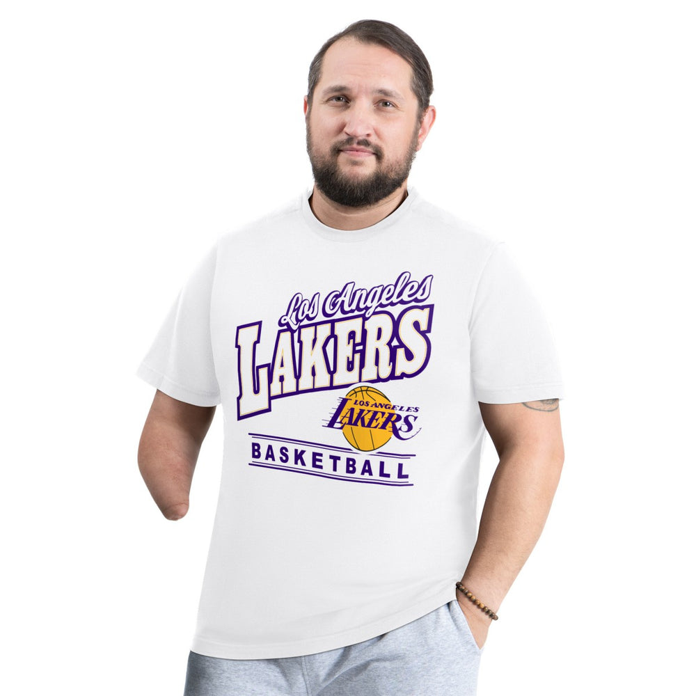 Los Angeles Lakers G-III Sports by Carl Banks Adaptive Headliner T-Shirt White