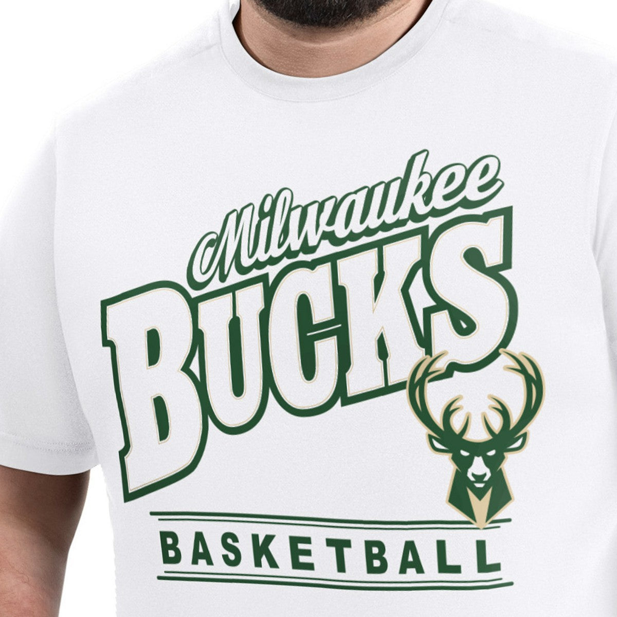 Milwaukee Bucks G-III Sports by Carl Banks Adaptive Headliner T-Shirt White