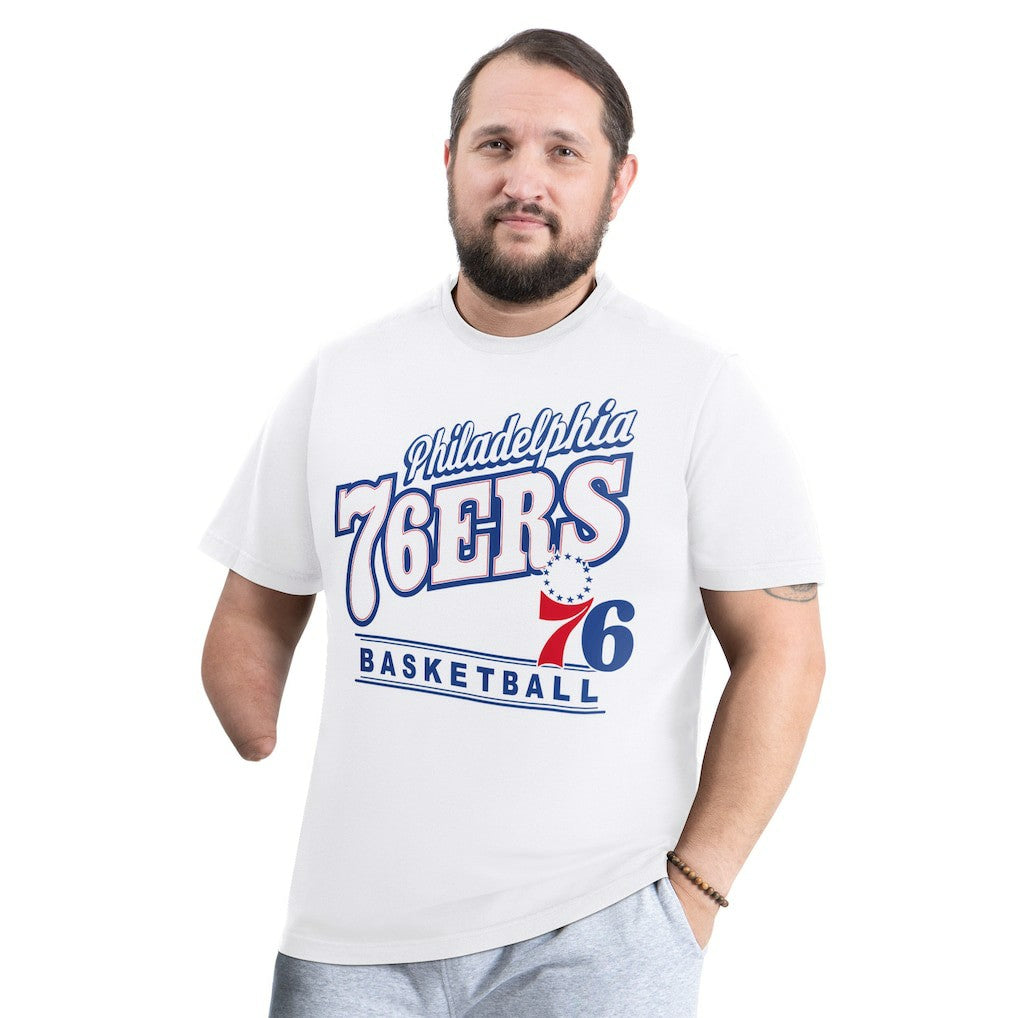 Philadelphia 76ers G-III Sports by Carl Banks Adaptive Headliner T-Shirt White