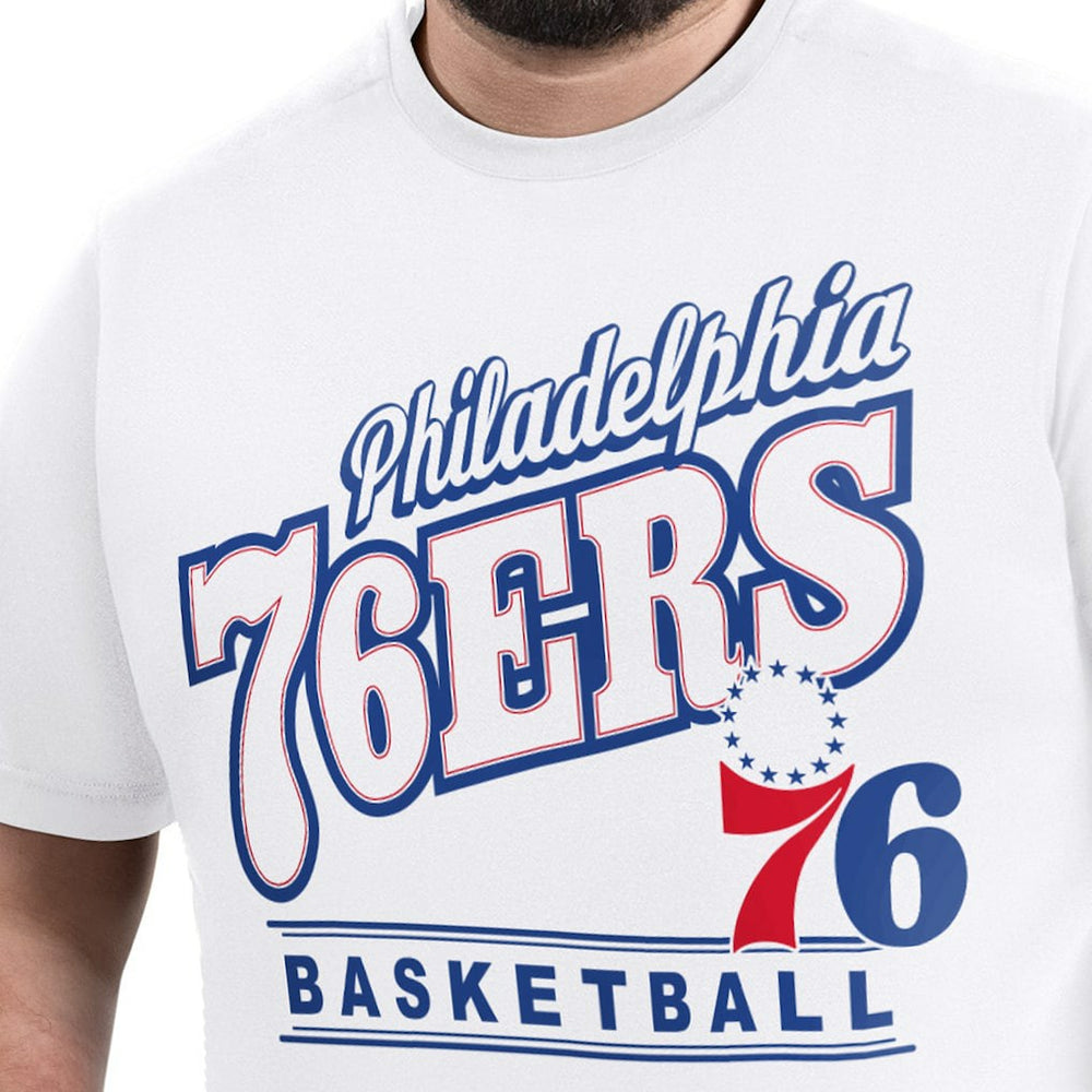 Philadelphia 76ers G-III Sports by Carl Banks Adaptive Headliner T-Shirt White
