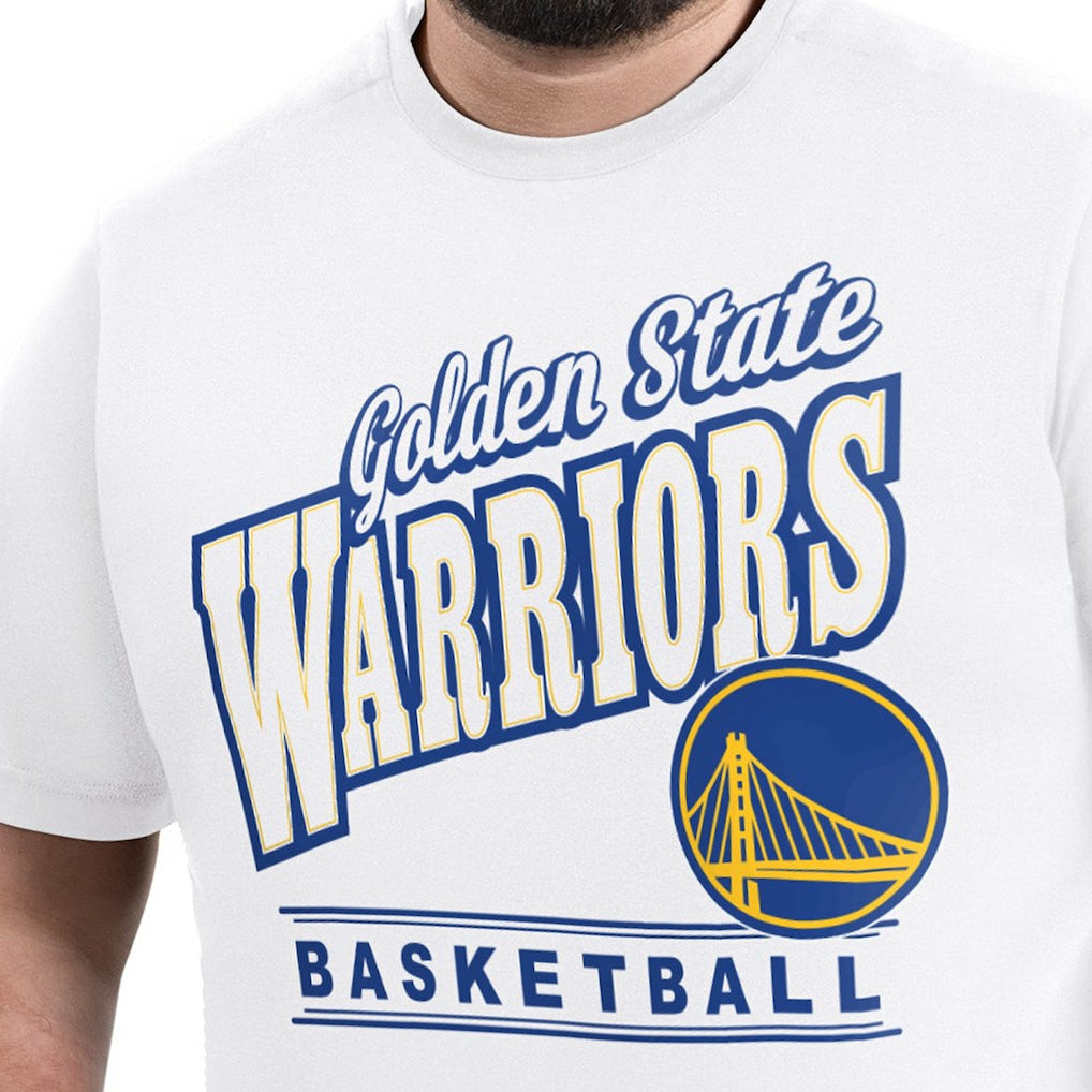 Golden State Warriors G-III Sports by Carl Banks Adaptive Headliner T-Shirt White