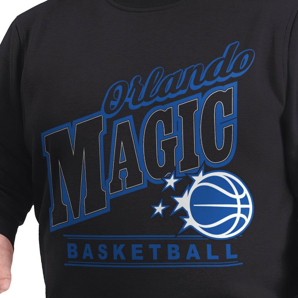 Orlando Magic G-III Sports by Carl Banks Adaptive Headliner Fleece Crewneck Sweatshirt Black