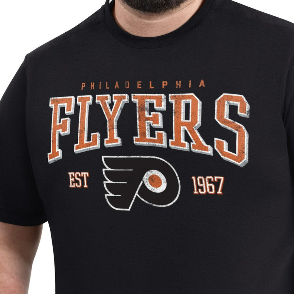 NHL Philadelphia Flyers G-III Sports by Carl Banks Adaptive Classic Team Graphic T-Shirt - Black