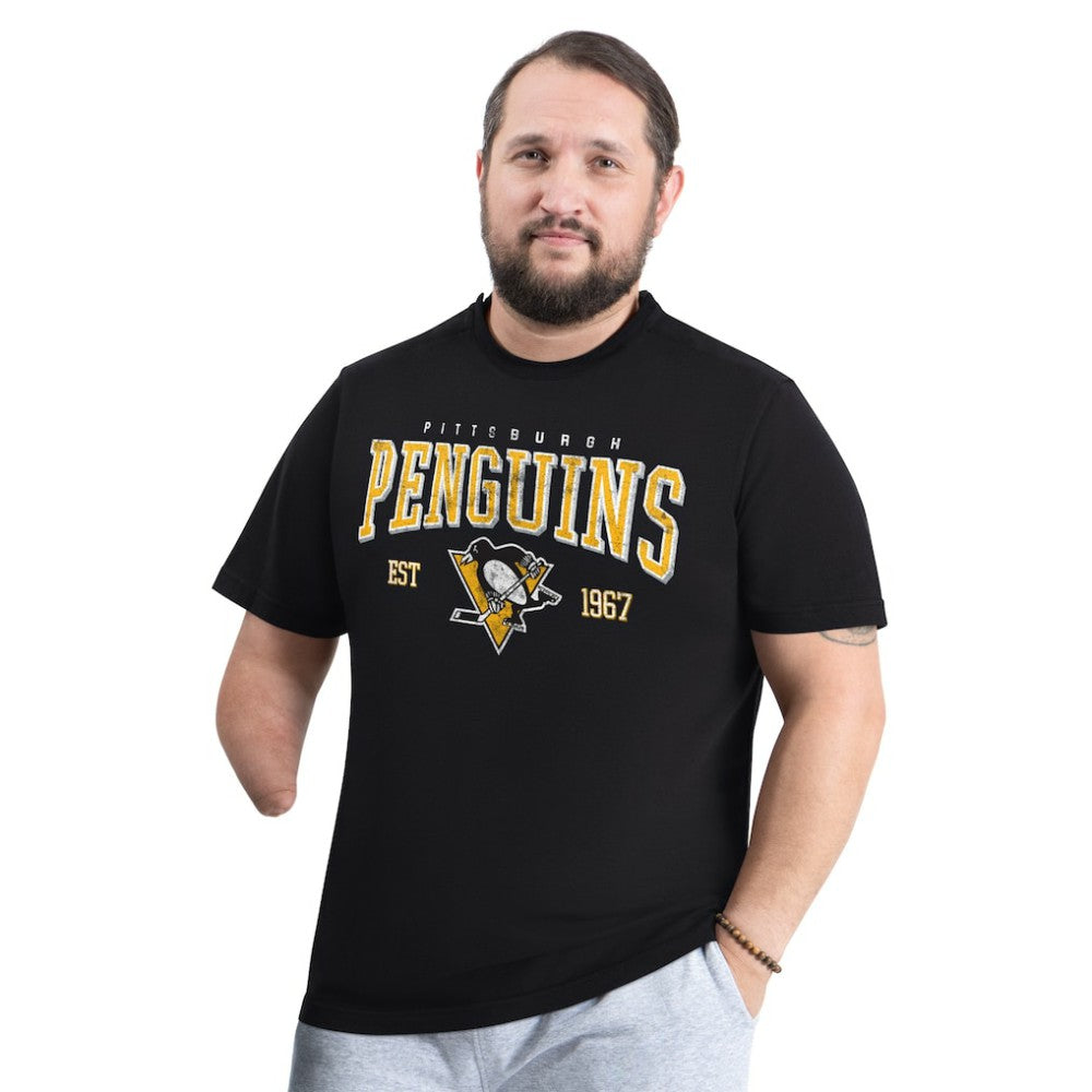 NHL Pittsburgh Penguins G-III Sports by Carl Banks Adaptive Classic Team Graphic T-Shirt - Black