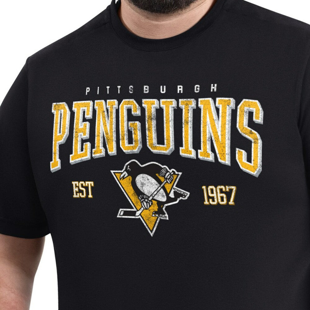 NHL Pittsburgh Penguins G-III Sports by Carl Banks Adaptive Classic Team Graphic T-Shirt - Black