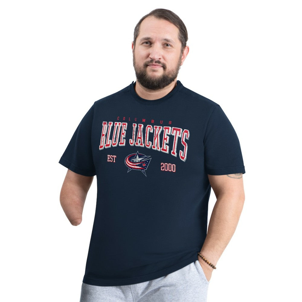 NHL Columbus Blue Jackets G-III Sports by Carl Banks Adaptive Classic Team Graphic T-Shirt - Navy