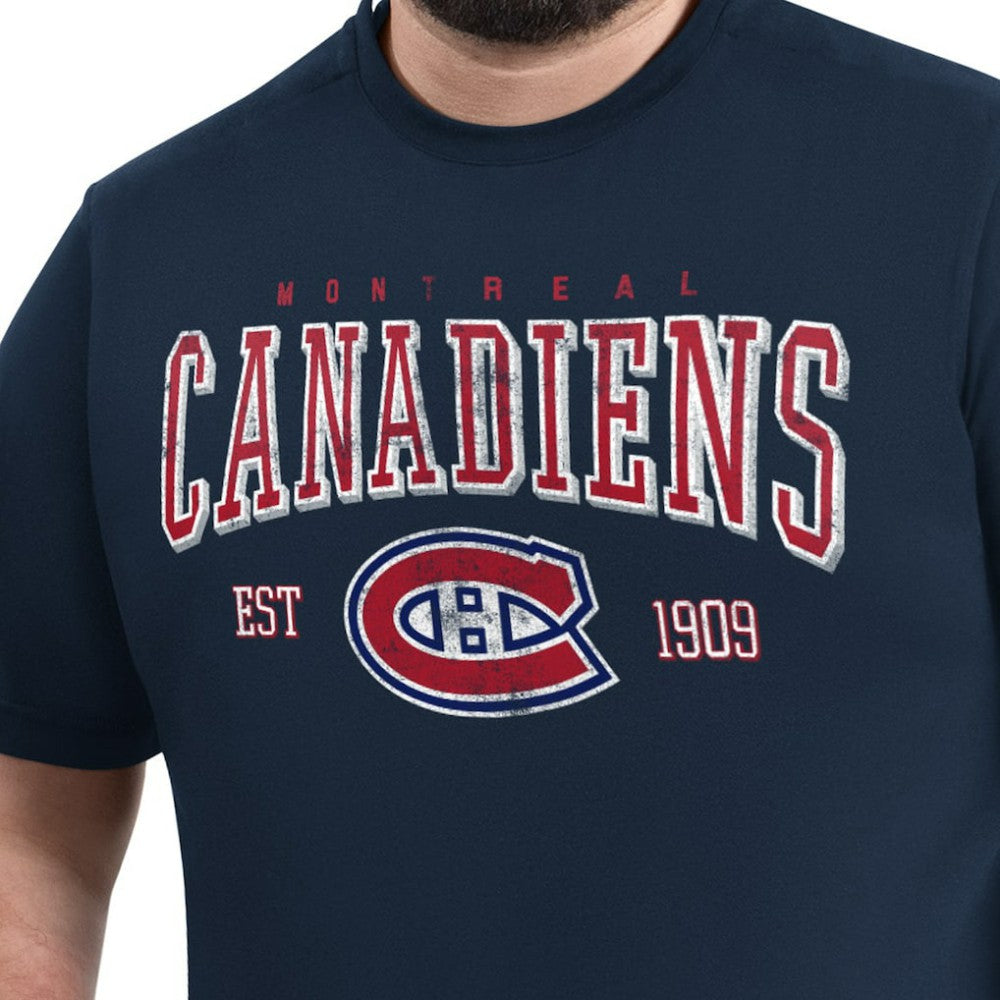 NHL Montreal Canadiens G-III Sports by Carl Banks Adaptive Classic Team Graphic T-Shirt - Navy