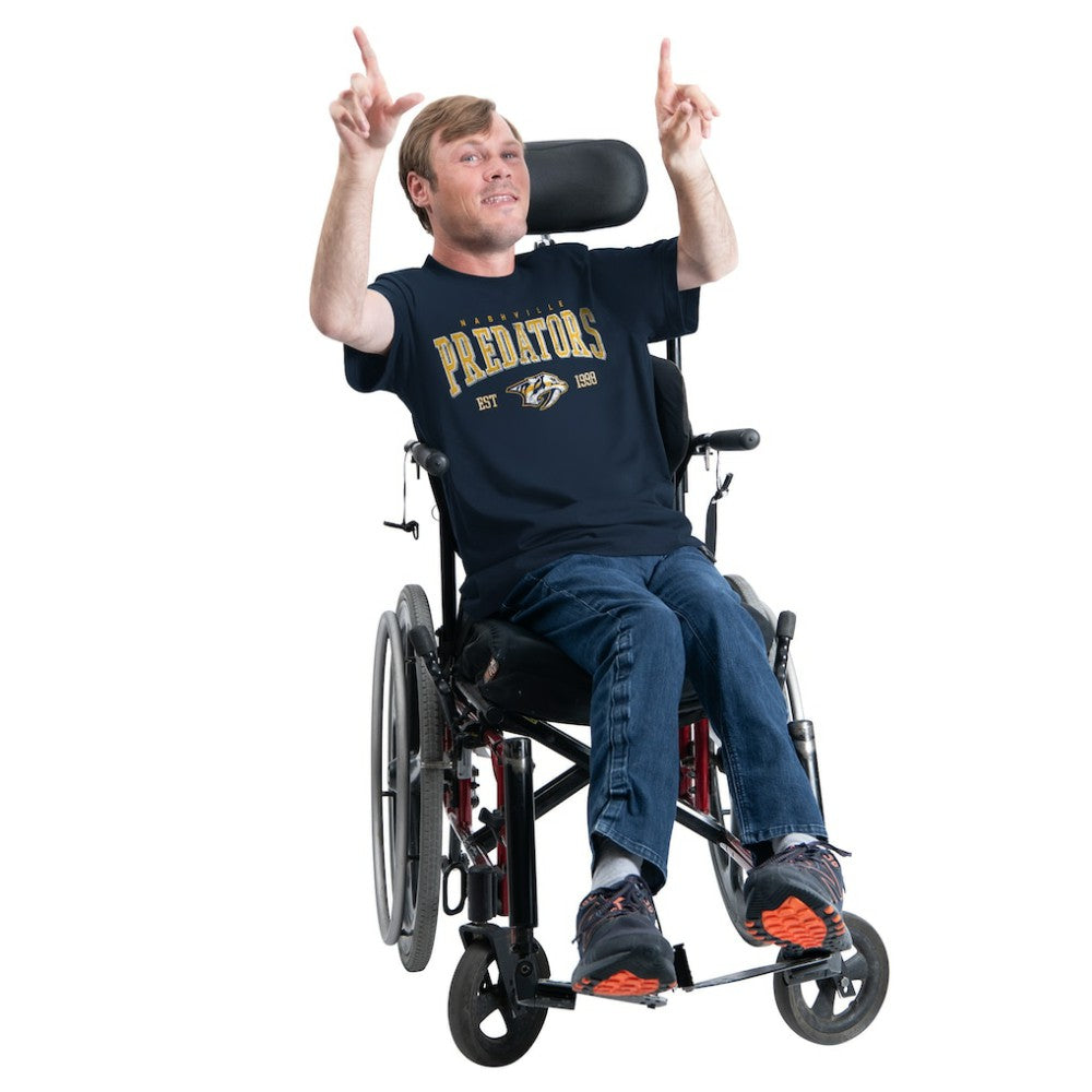 NHL Nashville Predators G-III Sports by Carl Banks Adaptive Classic Team Graphic T-Shirt - Navy