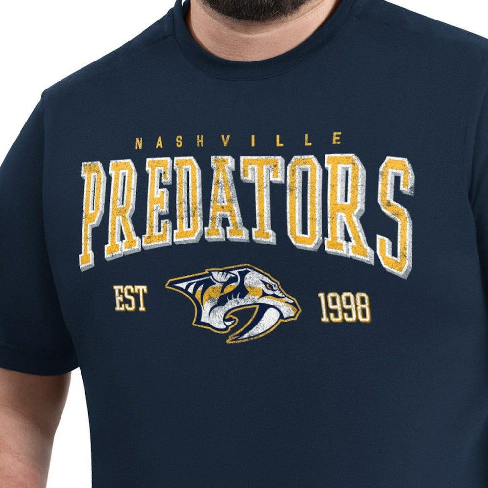 NHL Nashville Predators G-III Sports by Carl Banks Adaptive Classic Team Graphic T-Shirt - Navy