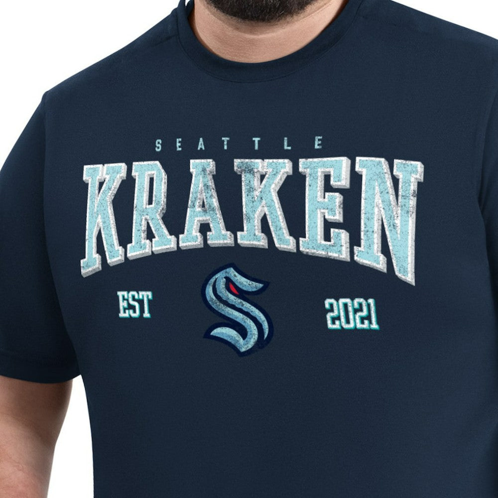 NHL Seattle Kraken G-III Sports by Carl Banks Adaptive Classic Team Graphic T-Shirt - Navy