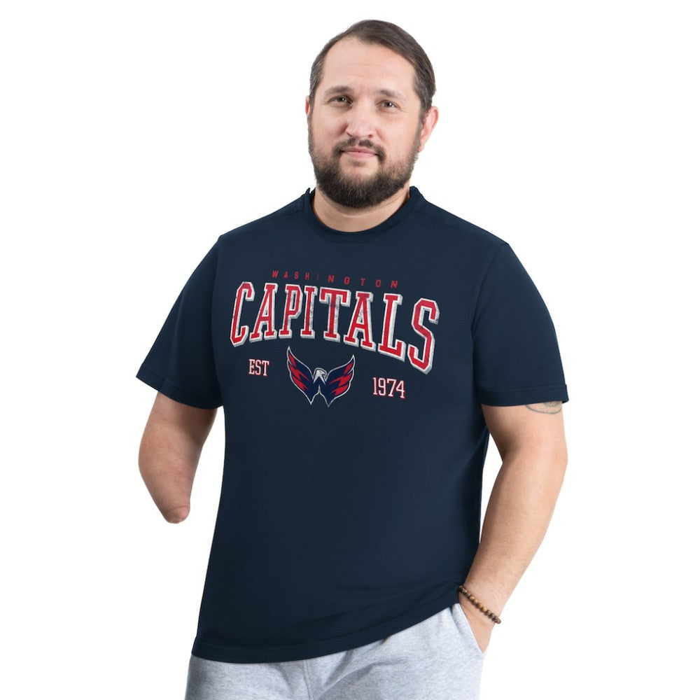 NHL Washington Capitals G-III Sports by Carl Banks Adaptive Classic Team Graphic T-Shirt - Navy