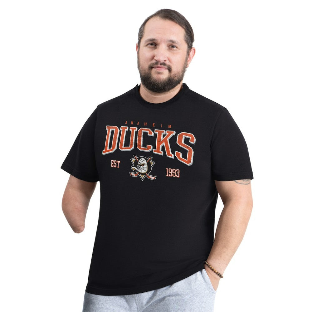 NHL Anaheim Ducks G-III Sports by Carl Banks Adaptive Classic Team Graphic T-Shirt - Black