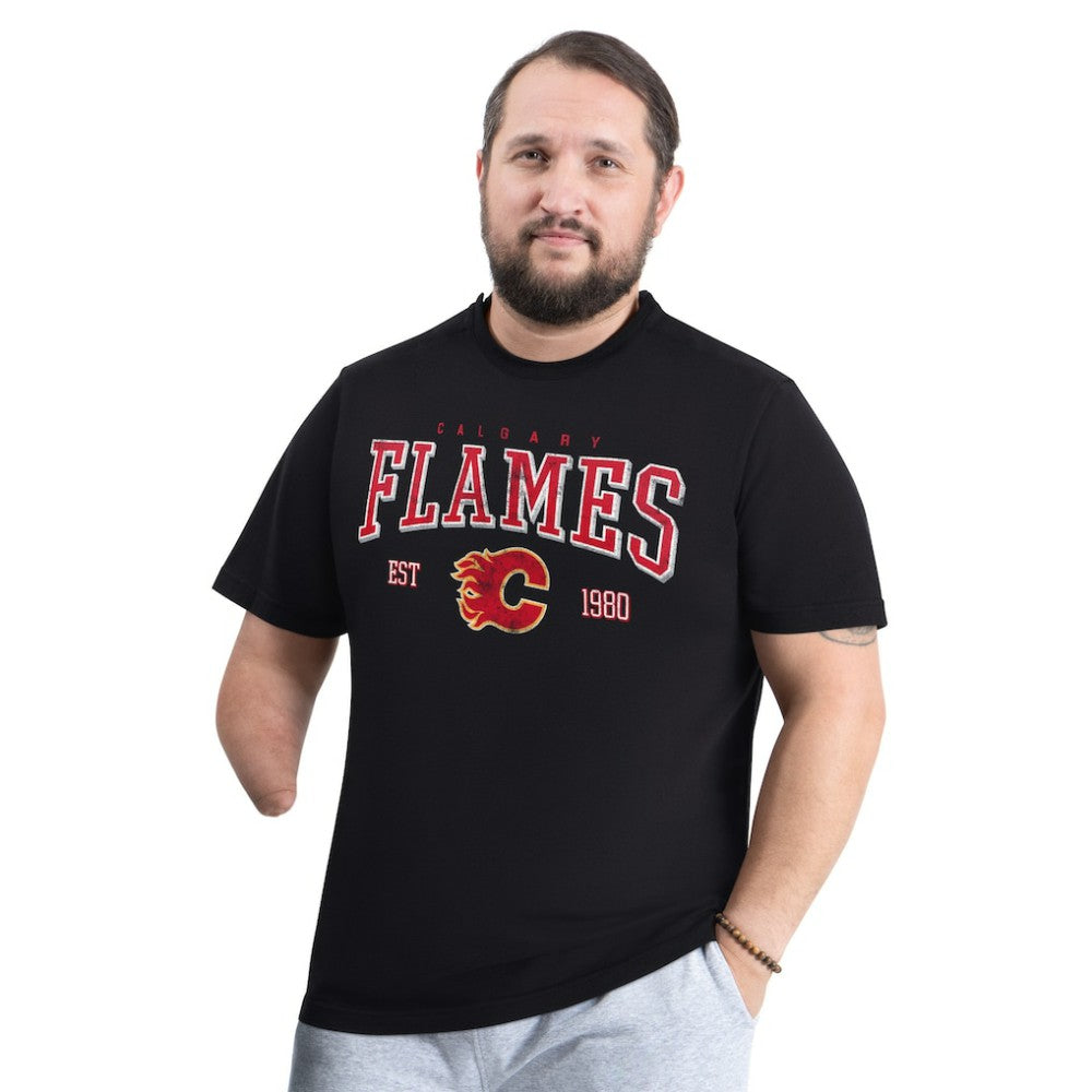 NHL Calgary Flames G-III Sports by Carl Banks Adaptive Classic Team Graphic T-Shirt - Black