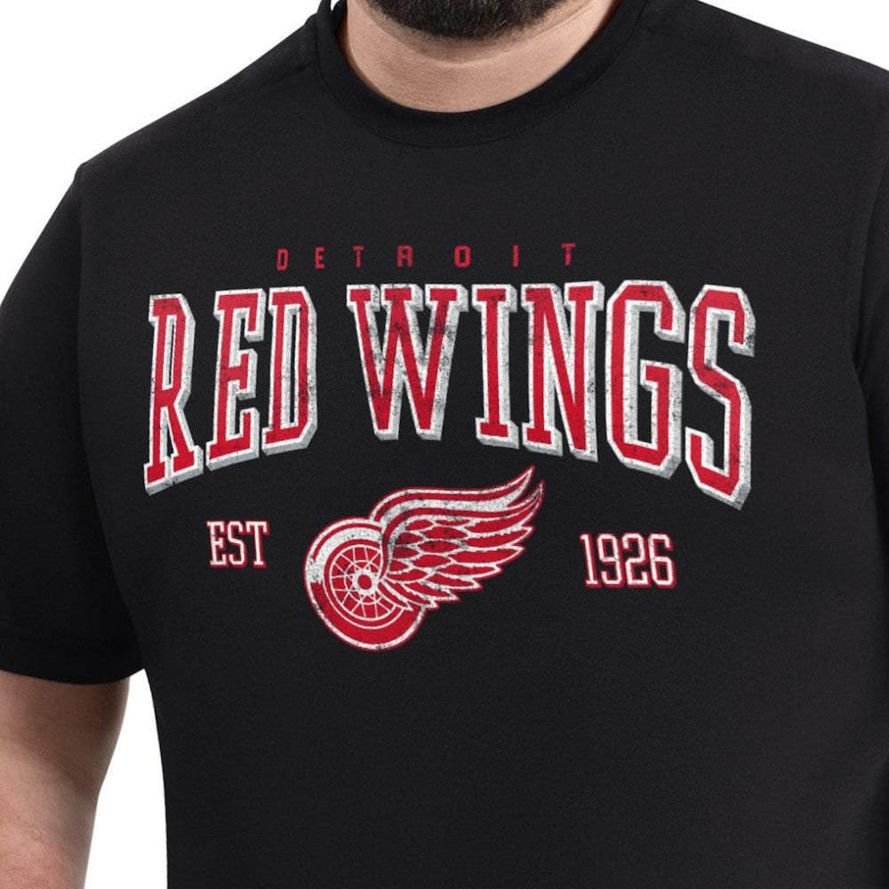 NHL Detroit Red Wings G-III Sports by Carl Banks Adaptive Classic Team Graphic T-Shirt - Black