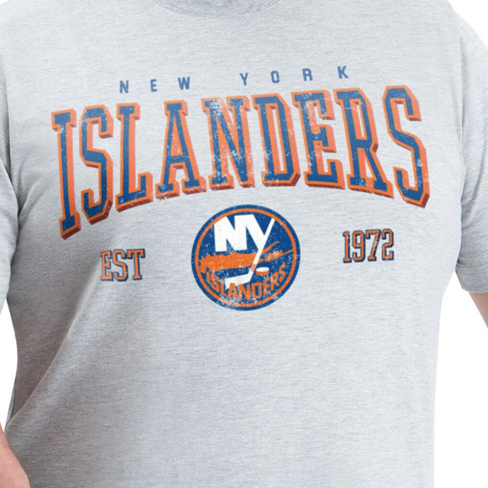 NHL New York Islanders G-III Sports by Carl Banks Adaptive Classic Team Graphic T-Shirt - Gray