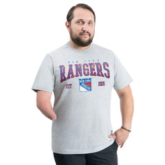 NHL New York Rangers G-III Sports by Carl Banks Adaptive Classic Team Graphic T-Shirt - Gray