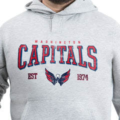 NHL Washington Capitals G-III Sports by Carl Banks Adaptive Classic Team Spirit Fleece Hoodie - Gray