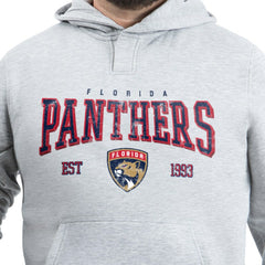NHL Florida Panthers G-III Sports by Carl Banks Adaptive Classic Team Spirit Fleece Hoodie - Gray