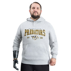 NHL Nashville Predators G-III Sports by Carl Banks Adaptive Classic Team Spirit Fleece Hoodie - Gray