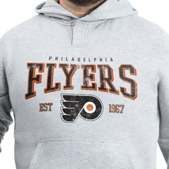 NHL Philadelphia Flyers G-III Sports by Carl Banks Adaptive Classic Team Spirit Fleece Hoodie - Gray