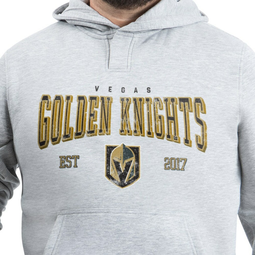 NHL Vegas Golden Knights G-III Sports by Carl Banks Adaptive Classic Team Spirit Fleece Hoodie - Gray