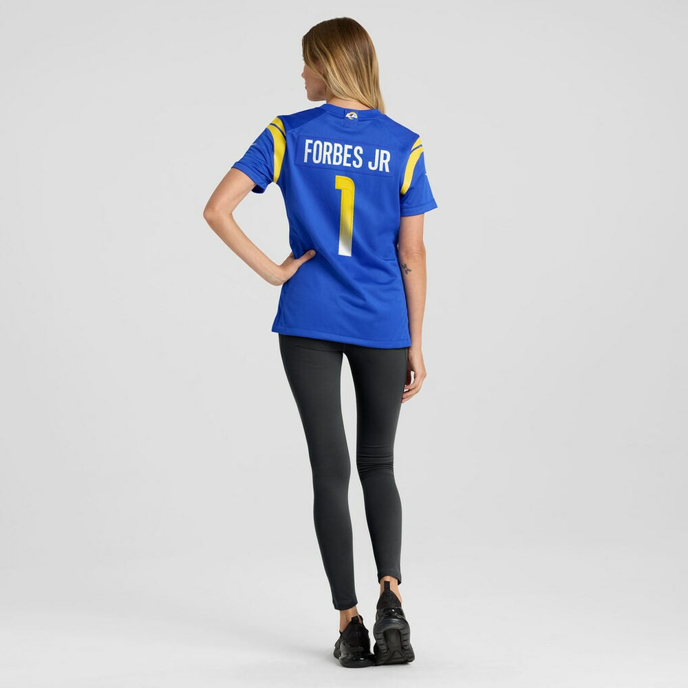 Emmanuel Forbes Jr. Los Angeles Rams Women's Team Game Jersey Royal