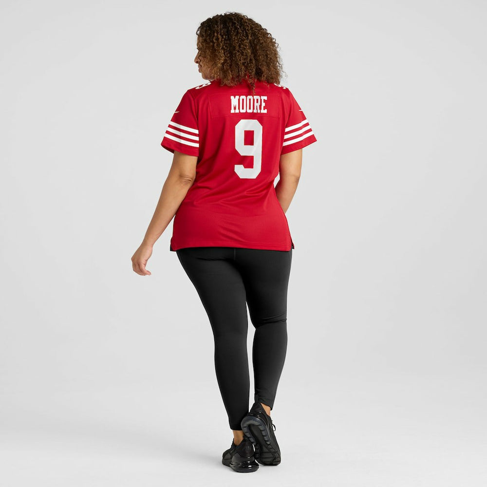 Skyy Moore San Francisco 49ers Women's Team Game Jersey Scarlet